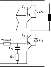 Figure 6. Additional capacitor between gate and emitter